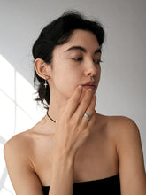 Mini Cross Vintage Hoop Stud Earrings